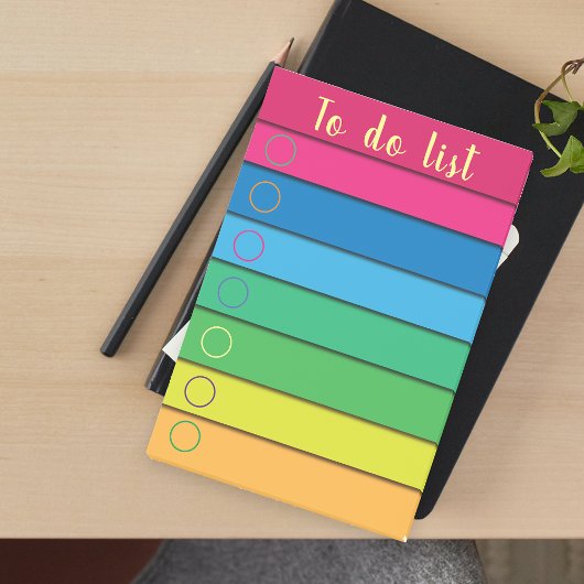 Trendy horizontale Latijnse regenboogstripes om li Post-it® Notes