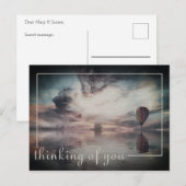 Trendy Hot Air ballon Briefkaart (Voorkant / Achterkant)