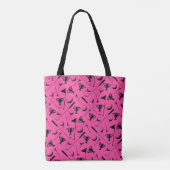 Trendy Hot Pink Golf Icons Pattern Draagtas (Achterkant)