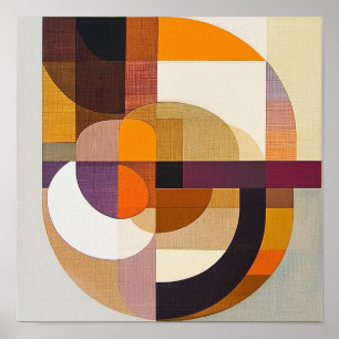 Trendy Huis Make-over Geometrische Abstractie Muu Poster