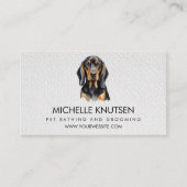 Trendy Huisdier Baden en Grooming Afspraakkaart Visitekaartje (Voorkant)