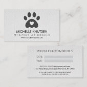 Trendy Huisdier Baden en Grooming Afspraakkaart Visitekaartje (Voorkant / Achterkant)