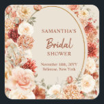 Trendy hydrangea en cuivre et autocollant d'automn<br><div class="desc">Embrassant la beauté de la saison d'automne, la tendance hydrangée en cuivre et le design rose apporte chaleur et élégance à la papeterie de douche nuptiale. Ces stickers charmants ajoutent sans effort une touche de sophistication et de romantisme à vos invitations à l'événement, sacs de faveur, ou cartes de remerciement....</div>