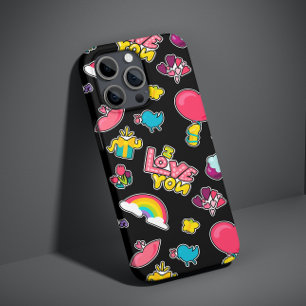 Trendy I Love You Kleurrijk Modern Meisjesachtig Y Case-Mate iPhone 14 Hoesje