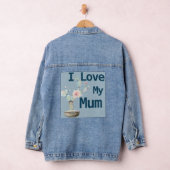 Trendy ik hou van mijn moeder denim jacket (Hangar)
