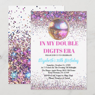 Trendy in mijn dubbele cijfers tijdperk verjaardag kaart