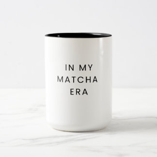 Trendy "In Mijn Matcha Era" – Schattigee Matcha Cu Tweekleurige Koffiemok