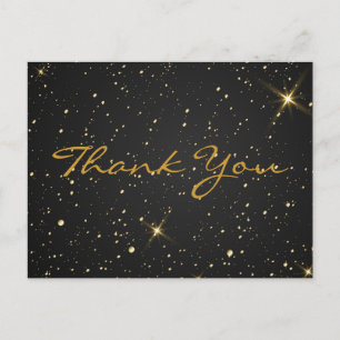 Trendy Inexpensiv Gold Glitter Black Hartelijk dan Briefkaart