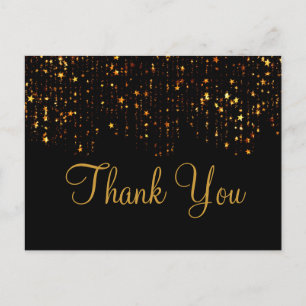 Trendy Inexpensiv Gold Glitter Black Hartelijk dan Briefkaart