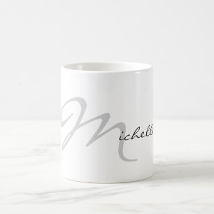 Trendy Initiaal Letter & Name Calligrahy Chic Koffiemok