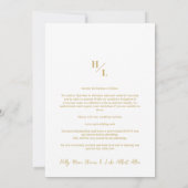 Trendy Initials Original Collage Wedding 5 Photos Save The Date (Achterkant)