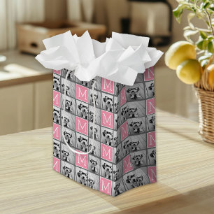 Trendy Instagram Photo Collage Custom Monogram Medium Cadeauzakje