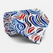 Trendy Italiaans Spaghetti Stropdas (Opgerold)