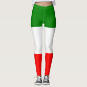 Trendy Italiaanse vlag Workout Leggings (Voorkant)