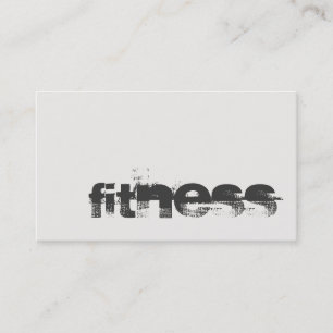 Trendy Ivory Grey Fitness Sport Professional Visitekaartje