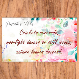 Trendy Joyful Waterverf Flowers 10" x 6" Post-it® Notes