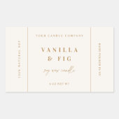 Trendy Kaars Product Label Sticker Zakelijk Etiket (Voorkant)