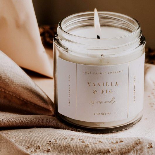 Trendy Kaars Product Label Sticker Zakelijk Etiket