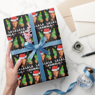 Trendy Kamala Harris 2024 Kerst Ugly Gift Xmas Cadeaupapier