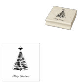 Trendy kerstboomkunst 	rubberstempel (Gestempeld)