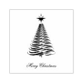 Trendy kerstboomkunst 	rubberstempel (Afrduk)