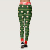 Trendy kerstgolf-Leggings Leggings (Achterkant)