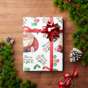 Trendy  kerstkalligrafie cadeaupapier