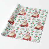 Trendy  kerstkalligrafie cadeaupapier (Uitgerold)