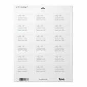 Trendy Kerstmis Modern Stijlvol Groen en Wit Etiket (Full Sheet)