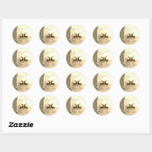 Trendy Kerstrendierbuffels Ronde Sticker (Vel)