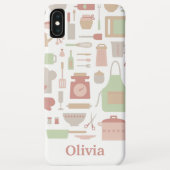 Trendy Kitchen Cooking Utiers Pattern Case-Mate iPhone Case (Achterkant)