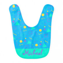 Trendy kleinzoon Monogrammed Baby Bibs Boy Gift