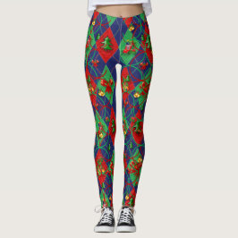 Trendy kleuren Abstract vakantieseizoen Leggings