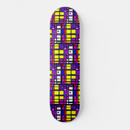 Trendy, kleurrijk, stijlvol, modern kunstontwerppa skateboard