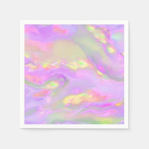 Trendy kleurrijke abstracte golven servet