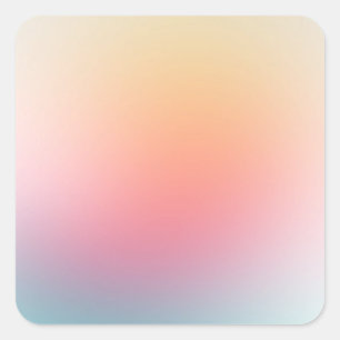 Trendy Kleurrijke Lege Sjabloon Rood Roze Blauw Vierkante Sticker