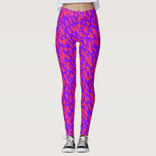 Trendy Kleurrijke Neon Animal Print Safari Patroon Leggings