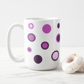 Trendy kleurrijke Polka Dot Coffee Cup Koffiemok