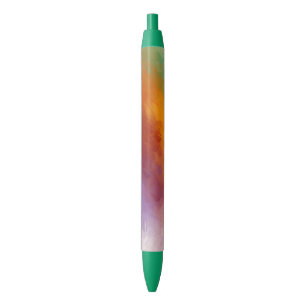 Trendy Kleurrijke Sjabloon Moderne Regenboogkleure Blauwe Inkt Pen