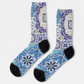 Trendy Kleurrijke Sockers met Patroon Sokken (Links)