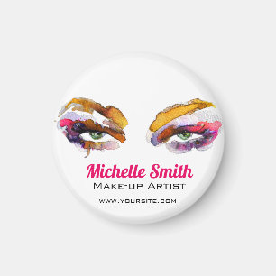 Trendy Kleurrijke Waterverf Oog Make-up Artiest Magneet