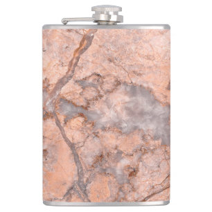 Trendy Koele Marmer Steen Textuur Heupfles