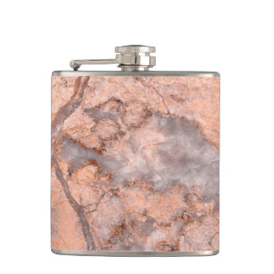 Trendy Koele Marmer Steen Textuur Heupfles