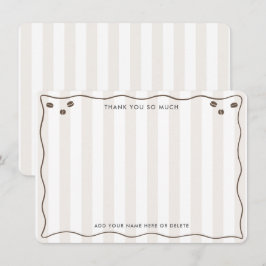 Trendy koffiebonen Espresso Martini Bruidsfeestje Bedankkaart