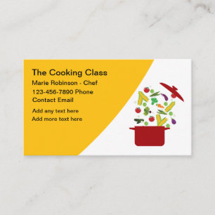 Trendy koken klasse chef-Visitekaartjes. Visitekaartje