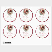 Trendy koper boho herfst bruidsdouche sticker (Vel)