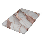 Trendy koperen glitter marmer badmat (Gekanteld)