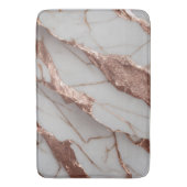 Trendy koperen glitter marmer badmat (Voorkant Verticaal)