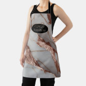 Trendy koperen glitter marmer schort (Insitu)