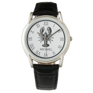 Trendy kreeft gepersonaliseerd horloge
